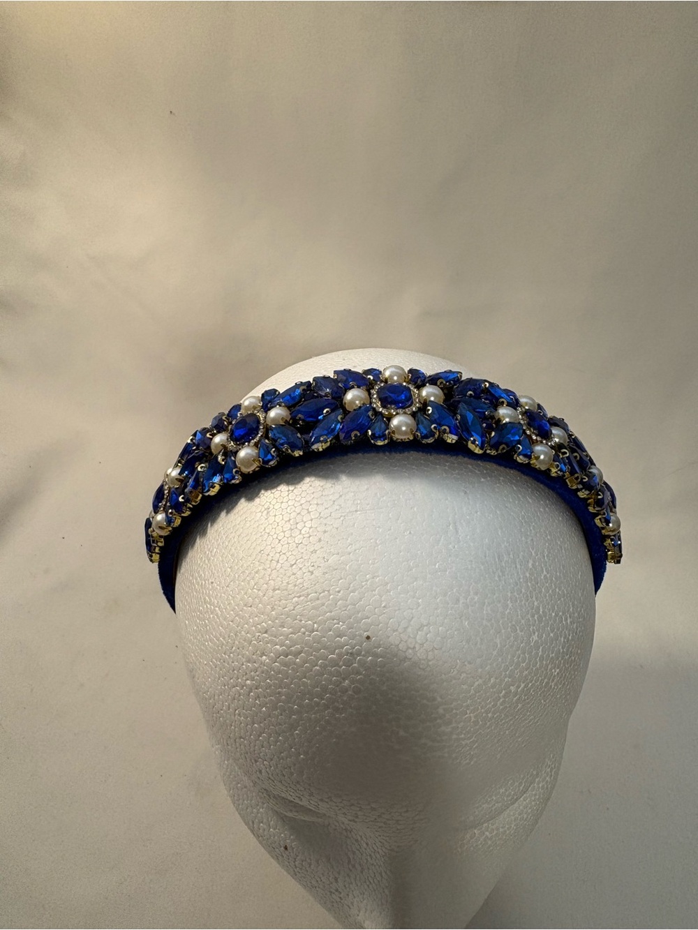 Court Style heavy baroque rhinestone hairband